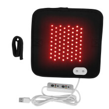 Dispositivo innovador de terapia de luz roja, almohadilla de luz infrarroja portátil con diseño ergonómico y control remoto con temporizador para