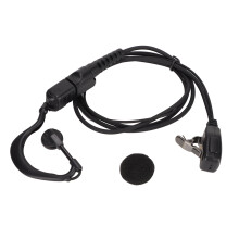 Oortelefoon met microfoon voor Motorola-radio's, draaibare achterclip, duurzaam PU-materiaal, geschikt voor gebruik op het oor, draaibare