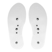 Palmilha de massagem magnética para acupressão, reflexologia, alívio da dor nos pés, respirável, com suporte e conforto (1 par).