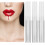 Επαναγεμιζόμενα σωληνάρια lip gloss, ανθεκτικά πλαστικά διαφανή δοχεία lip gloss για 5