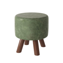 Footstool Small Round Fabric Stool For Home, Low Height, Shoe Changing Stool, Model D/As Show