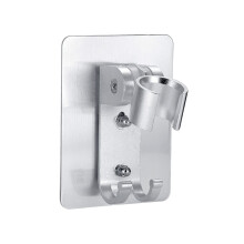 Shower Head Holder Punch Wall Mounted Adjustable Bracket with 90 Angle and Strong Adhesive