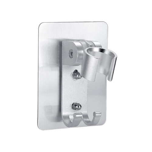 Shower Head Holder Adjustable Wall Mounted Bracket Punch Bathroom Kitchen Stand 10x7.5cm