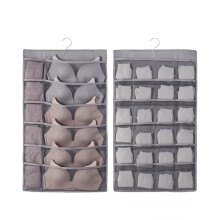 Hat Storage Holder Organizer 24 Clear Pockets DoorHanging Hat Rack For Baseball Caps, Grey, Bedroom