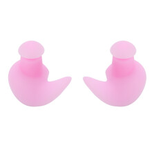 Soft Silica Gel Pink Pool Waterproof Swimming Ear Plugs, 1 Pair