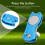 Stainless Steel Foldable Golf Divot Repair Tool Blue, 12cm 8