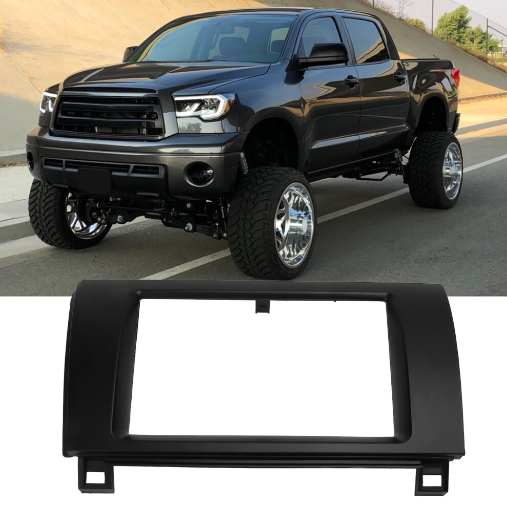 2Din Abs Dash Fascia Kit For Sequoia Tundra 08-13 Replacement Frame 9371375058530