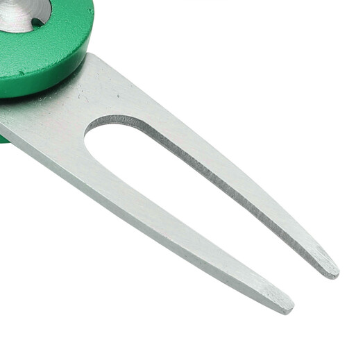 Stainless Steel Golf Fork with Popup Button for Green Repairs 2