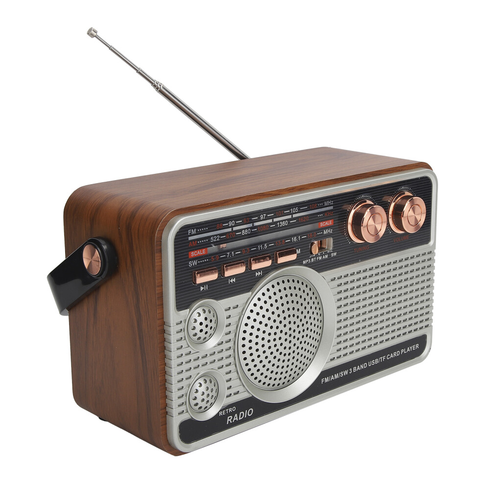 Portable Fm/Am/Sw Radio Bluetooth Speaker 1200Mah Rechargeable 8221378661378