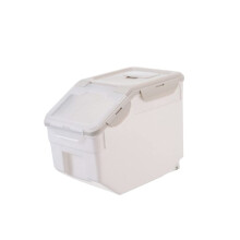 Airtight Pet Food Storage Barrel Sealable Bin Container for Dogs and Cats, FoodGrade Plastic Canister, OdorResistant, Stackable