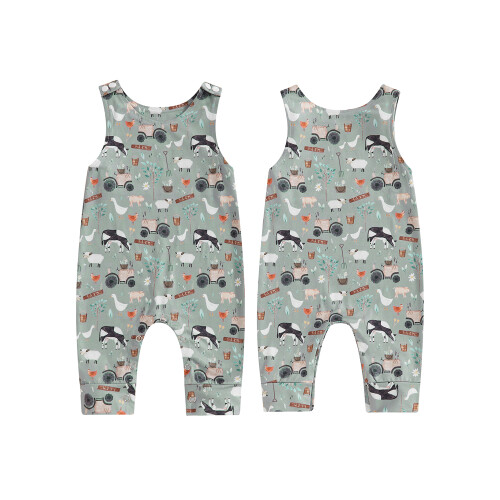 (6-12 Months, Gray) Macacão infantil masculino a dia. 1