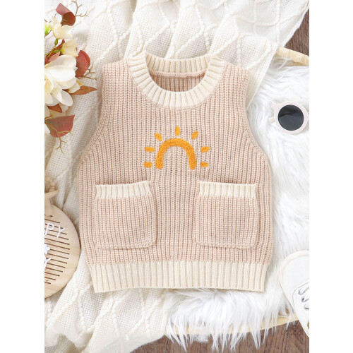 (9-12 Months, Khaki) Γιλέκο Sunlight/αρκούδας για στρογγυλή λαιμόκοψη 2
