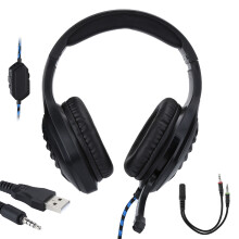 Gamingheadset i stereokvalitet med fremragende støjisolering, ergonomisk design til kompatibilitet med flere platforme og fordybende gaming