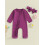(3-6 Months, Violet) Ensemble 2 pièces bandeau mignon. 2