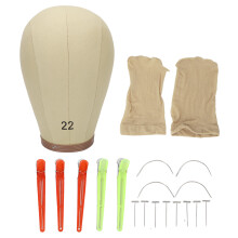 Cap de afișare pentru peruci, cap de pânză, cap de styling, formă de cap uman, suport întărit, pânză groasă, exterior, cap de perucă