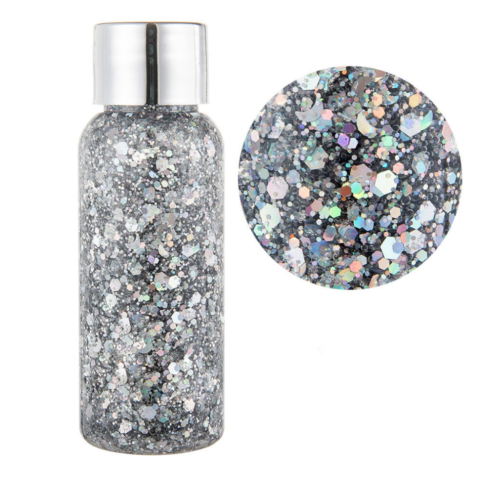 Easy To Use Sparkling Chunky Hair Glitter Waterproof Mermaid Face Glitter Holographic Sequins Body Glitter Super Glitter Effect Wide Applications Nat