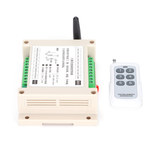 Module de commande à distance 6 canaux, circuit de réception superhétérodyne, anti-interférences, apprentissage de code fixe 433 MHz, compatible 2