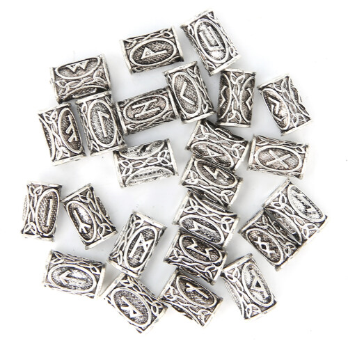 Εξαιρετικής σχεδίασης χάντρες Norse Rune, χάντρες διαχωριστικού από κράμα μετάλλων 1