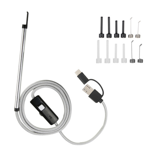Καινοτόμο ενδοσκόπιο USB Plug and Play, αδιάβροχο εύκαμπτο καλωδιακό ενδοσκόπιο με φώτα 1