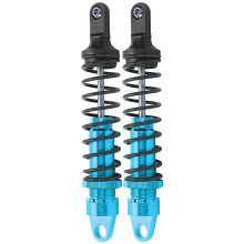 2Pcs 173mm RC Aluminium Shock Absorbers for 1/5 Off-Road Cars (Blue)