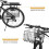Hangkorb with rear rack and handlebar hook, robust and rustresistant, max. load: 10 kg 2