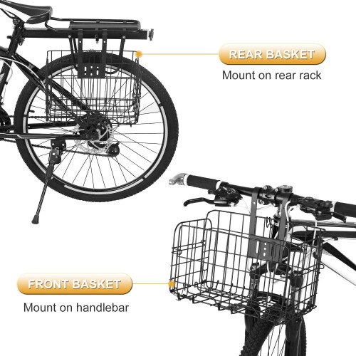 Hangkorb with rear rack and handlebar hook, robust and rustresistant, max. load: 10 kg 1