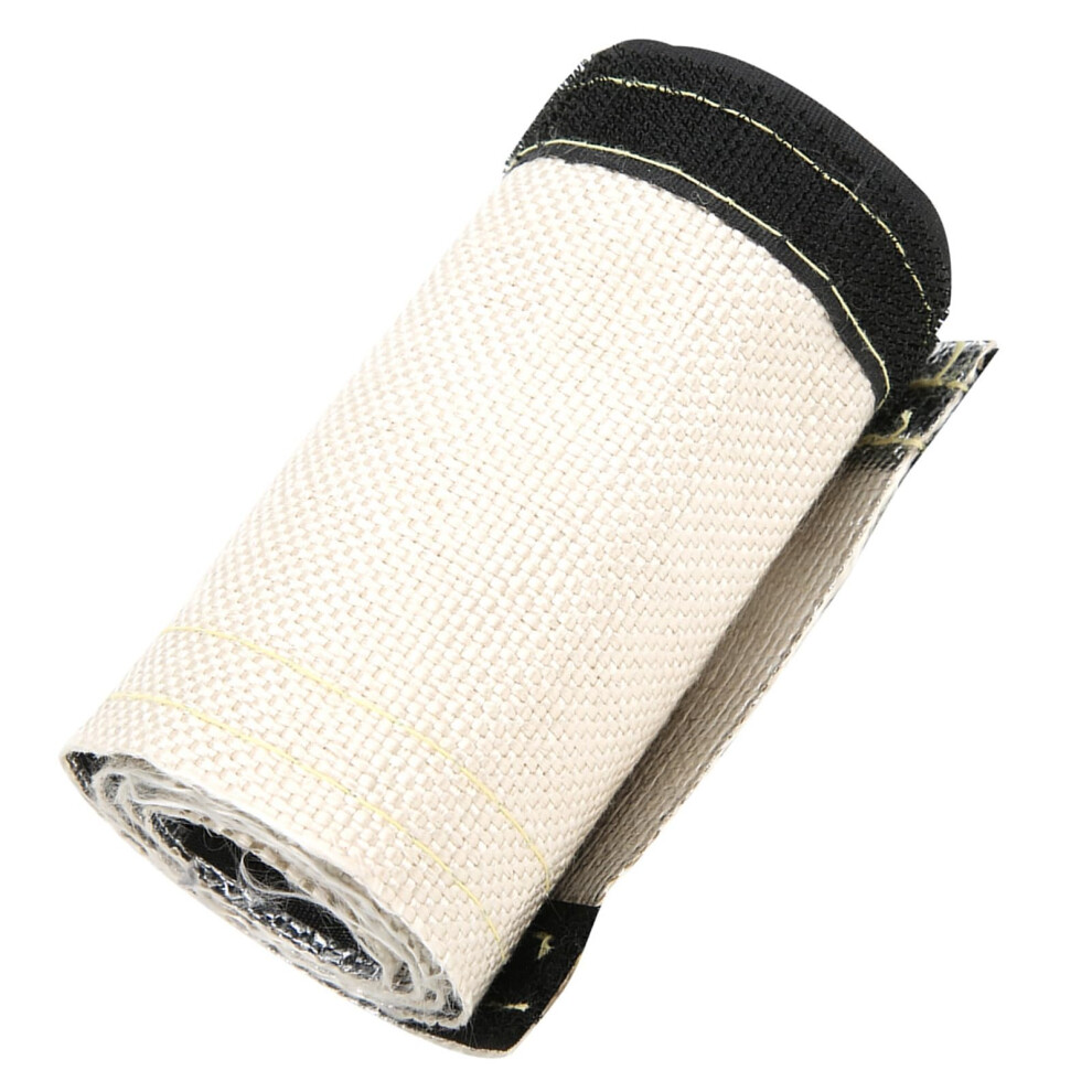 Heat Shield Sleeve With Hook And Loop Closure, Aluminized Fiberglass Temp Hose Protector For Automotive And Industrial Use 9382693222497
