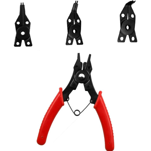 4 in 1 Snap Ring Pliers Set with Dual Function Design for Internal and External Circlip Removal 1