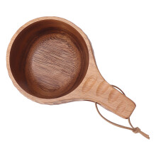 Holzbecher 350ml Handgeschnitzt Natürliche Kaffee- und Teetasse für Zuhause, Camping und Essen