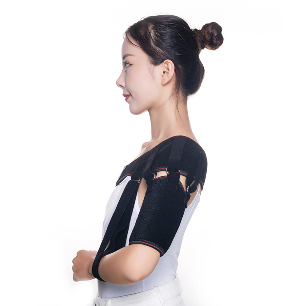 Universal Arm Sling Shoulder Immobilizer Teen Adjustable Arm Strap For Broken Wrist Elbow Dislocated Shoulder Left Side