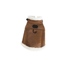 Thickened Brown Cats Vest For Winter Warmth Thick Polyester- S