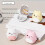 Draagbare pillendoos met cartoonbeerpatroon-Wit 6