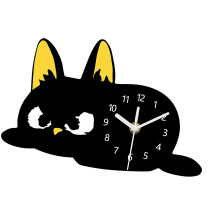 Kleine katten tafelklok, decoratieve schoorsteenmantel