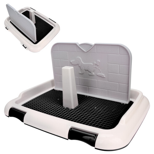 Puppy Training Pad Holder Simulated Wall 1L Capacity Black 2