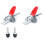 Push Pull Toggle Clamp - 6.6x4cm Iron Plastic Home Decor Tool 5