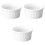 Set of 3 White Ceramic Ramekins 200ml Souffle Baking Dishes for Uniform Portion Control 1