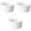 Set of 3 White Ceramic Ramekins 200ml Souffle Baking Dishes for Uniform Portion Control 4