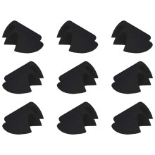 Removable Sponge Shoulder Pad No Sew Required-9 pairs black