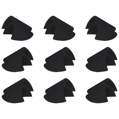 Removable Sponge Shoulder Pad No Sew Required-9 pairs black