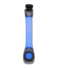 (blue, 2Pcs) Night Safety Light Adjustable LED Armband Reflective Running Wrist Belt Outdoor Hiking Jogging Walking Cycling Light Gear