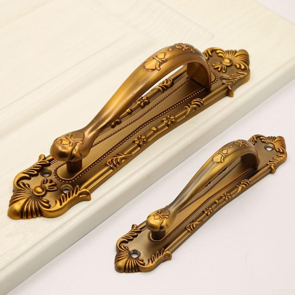 Barn Door Handle Rustic Antique Copper Finish Rustproof Alloy For Furniture Cabinets Wardrobes 9382693224699