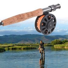 Metal Fly Wheel Reel With Line For Fly Fishing Green Accessory Durable Portable Compatible With