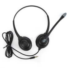 Căști cu microfon cu deconectare rapidă, bandă de susținere reglabilă pentru potrivire universală, căști monoaurale super durabile cu