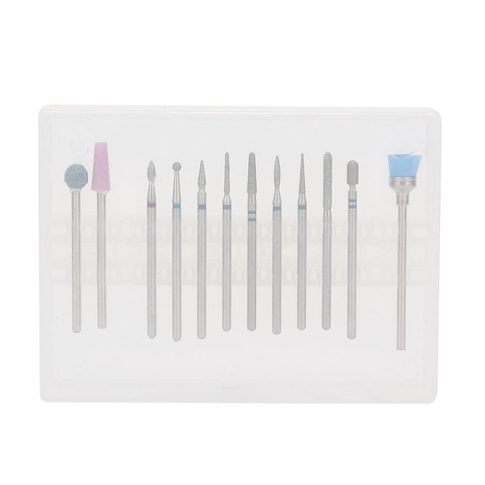 Durable Nail Drill Bit Kit, Multi Function Electric Nail File Accessories with Tungsten Alloy Bits, Suitable for Processing Nail Glass Plastic Metal