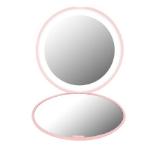 Miroir de maquillage LED à économie d'énergie, optique de haute qualité, effet grossissant, vision sans distorsion, dragonne en silicone souple,