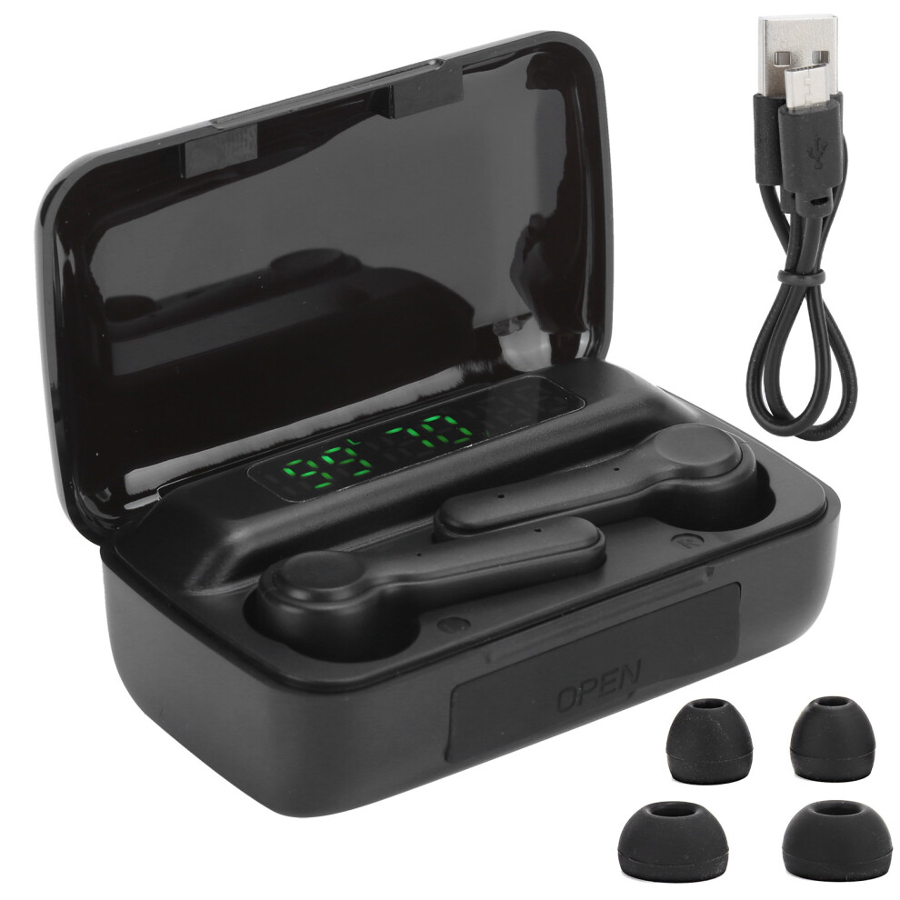 Wireless Earbuds For Hifi Stereo Sound, Bluetooth 5.3 Noise Cancelling In-Ear Headphones With Built-In Microphone And Touch Control, Led Display Charg 9176269219888
