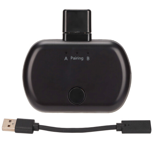 AptX Low Latency Wireless Adapter, Bluetooth Transmitter Receiver for Easy Connection & Quick Pairing, True Wireless Stereo, Foldable Plug for Versati