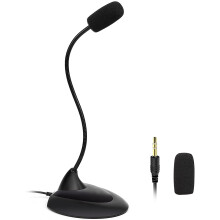 Omnidirectional Microphone, Noise Reduction, Mute Button with LED Indicator, 360 Adjustable Gooseneck, USB Powered, High Definition Audio, Plug &