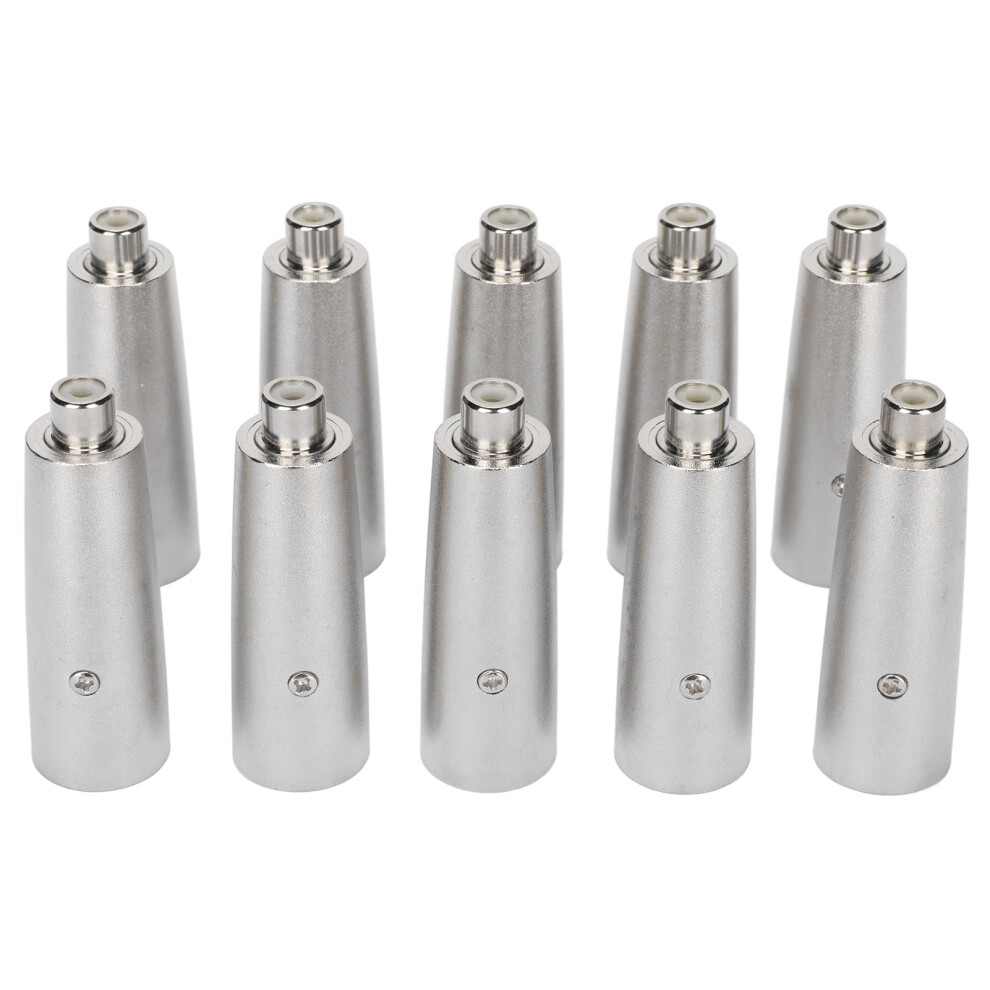 Xlr Adapter Converter High Strength Shell Fiberglass Reinforced Textured Plated Microphone Interface Noise Reduction All Metal Housing Enhanced S Gold 9012494045550