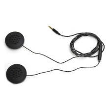 Motorcycle Headphones With Abs Material, Superior Sound Quality And Built In Microphone, Universal Wired Sports Headset For Helmets And Outdoor